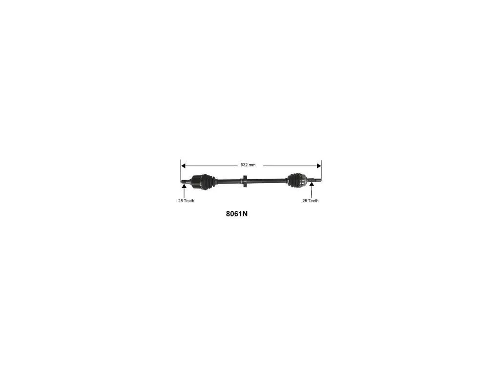 2000-2006 Nissan Sentra CV Axle Assembly - Front Right (Autopart International)