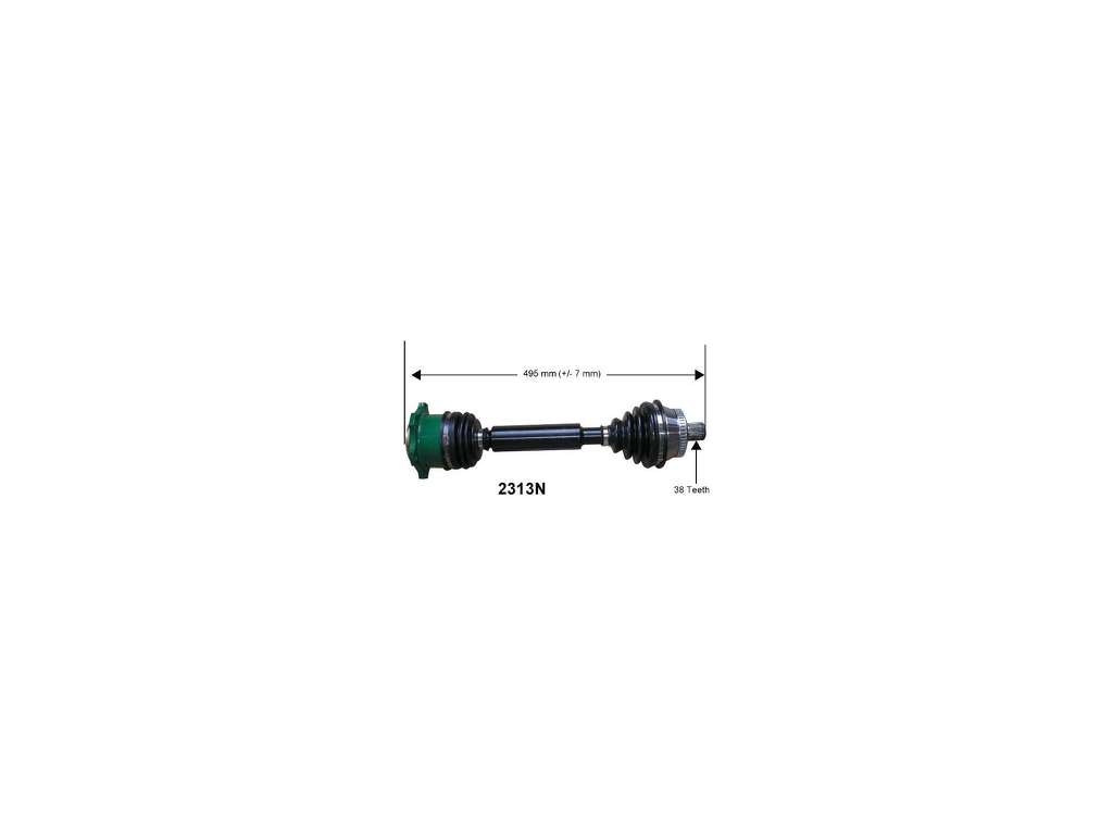 1996-2001 Audi A4 CV Axle Assembly - Front Right (Autopart International)