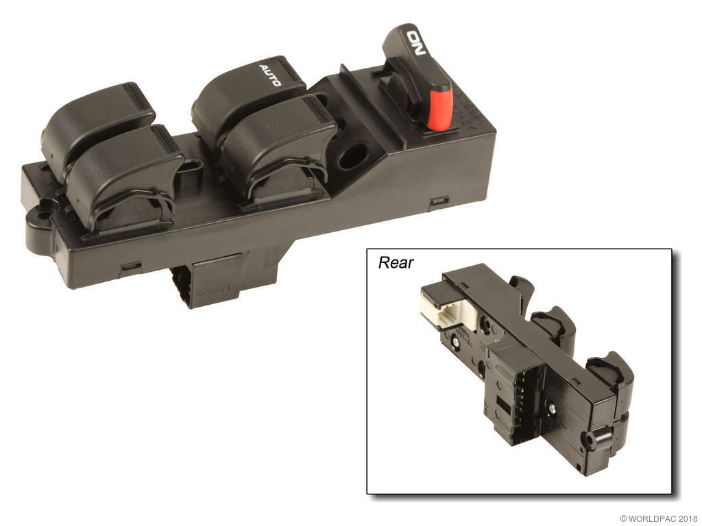 1996-1998 Honda Civic Door Window Switch - Front Left (Genuine)