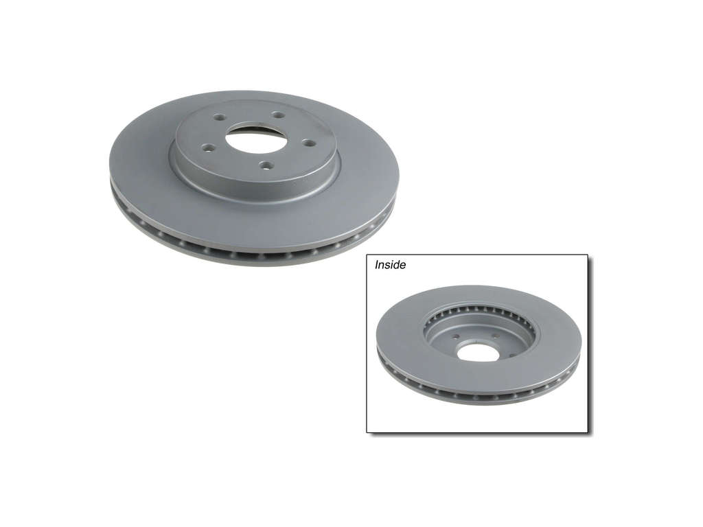 2002-2008 Jaguar X-Type Disc Brake Rotor - Front (Zimmermann Coated)