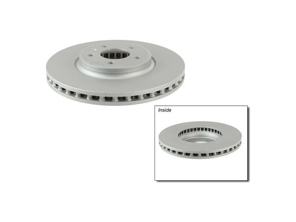 2009-2011 Audi A4 Disc Brake Rotor - Front (Zimmermann Coated)