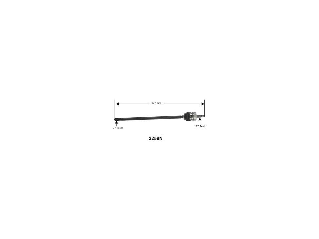 1989-1991 Jeep Cherokee CV Axle Assembly - Front Right (Autopart International)