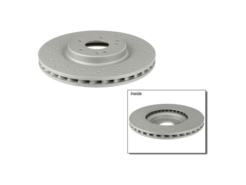 2006-2007 Mercedes-Benz C280 Disc Brake Rotor - Front (Zimmermann Coated)