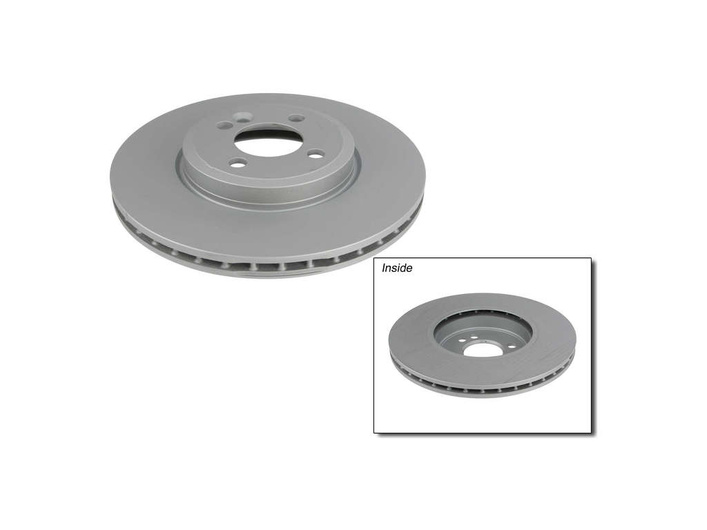2006-2015 Mini Cooper Disc Brake Rotor - Front (Zimmermann Coated)