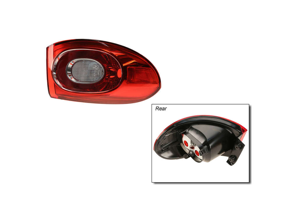 2009-2011 Volkswagen Tiguan Tail Light Assembly - Left Outer (Genuine)