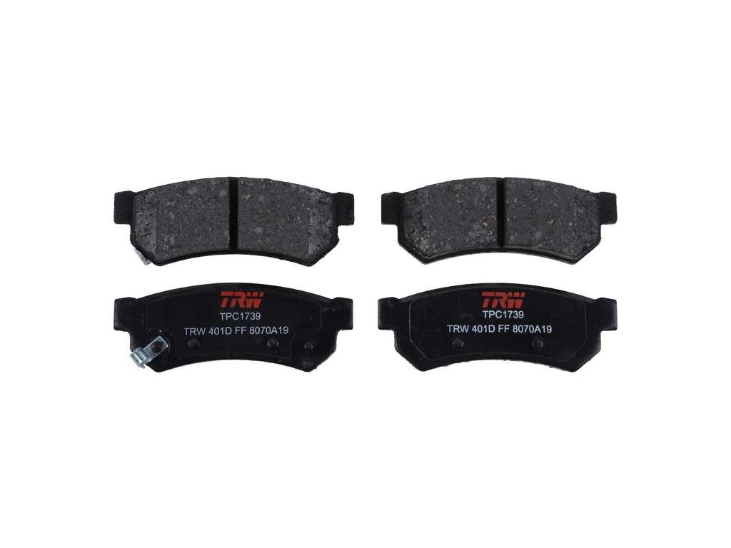 2014-2015 Chevrolet Spark Disc Brake Pad Set - Rear (TRW)