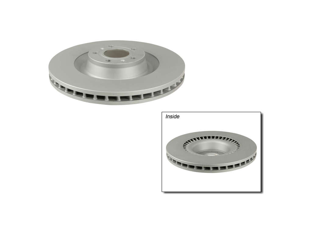 2004-2010 Audi A8 Quattro Disc Brake Rotor - Front (Zimmermann Coated)