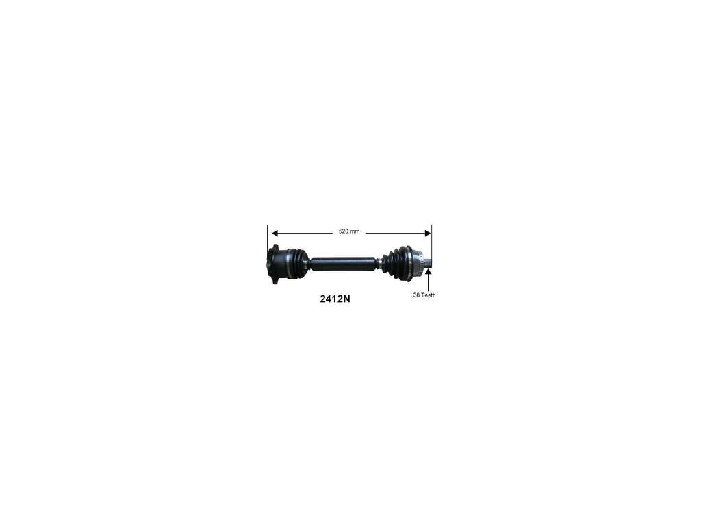 1998-2001 Audi A6 CV Axle Assembly - Front Right (Autopart International)