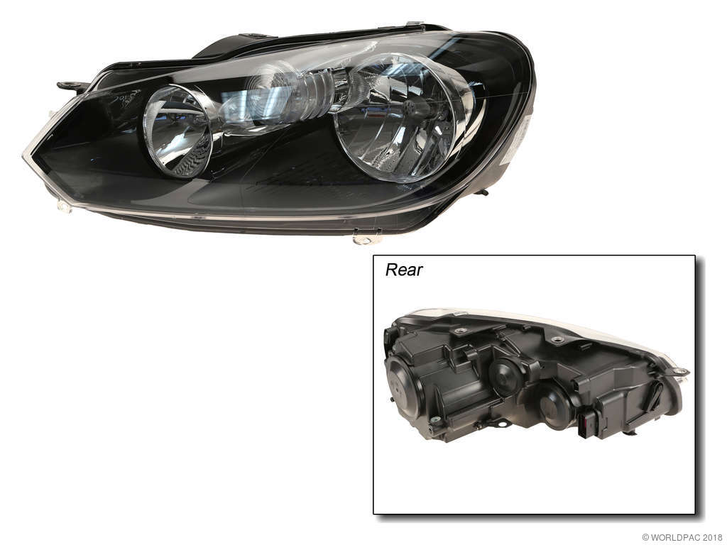 2010-2013 Volkswagen Golf Headlight Assembly - Left (Hella)