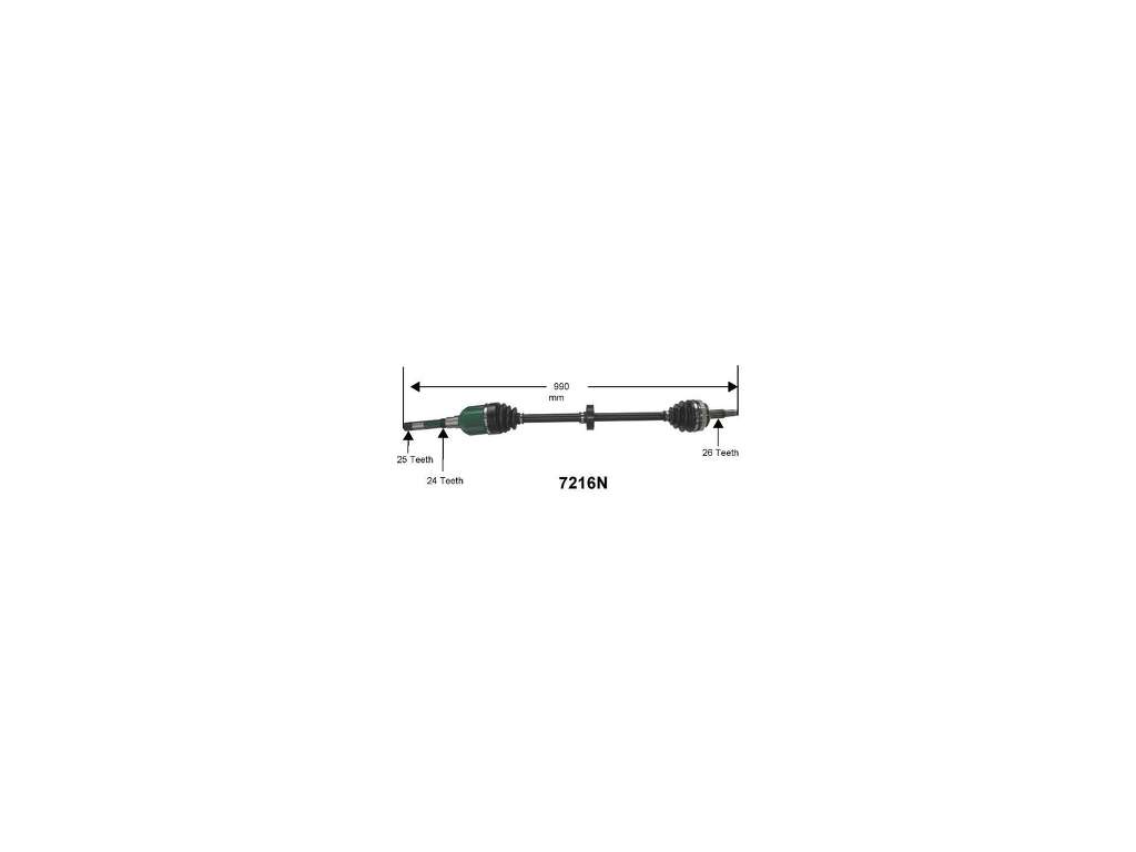 1992-1995 Dodge Caravan CV Axle Assembly - Front Right (Autopart International)