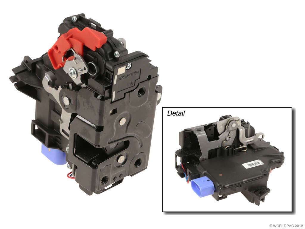 2008-2009 Volkswagen GTI Door Latch Assembly - Front Right (Genuine)