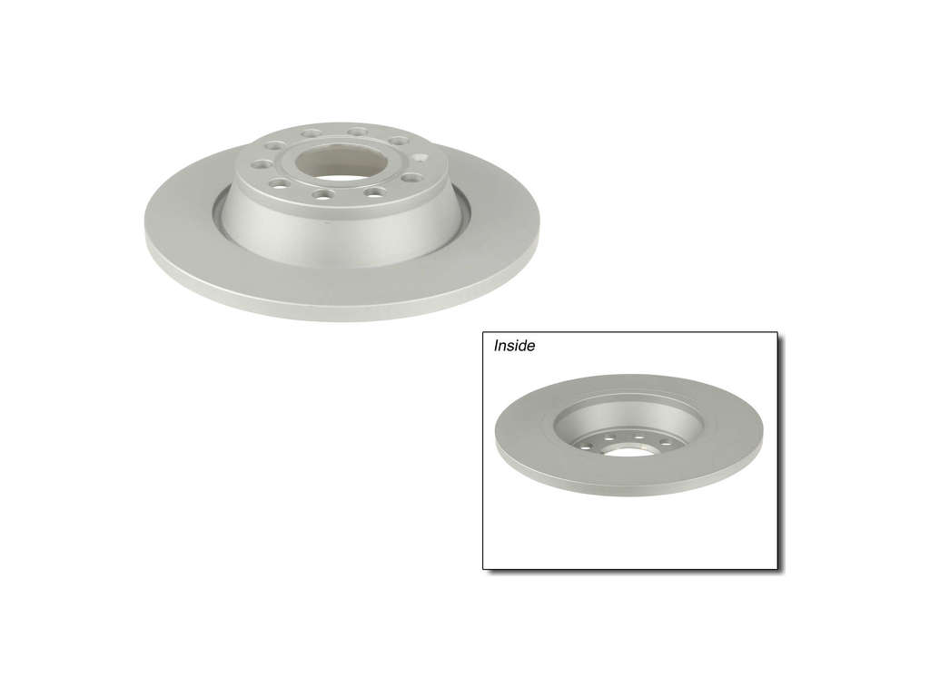 2006-2013 Audi A3 Disc Brake Rotor - Rear (Zimmermann Coated)