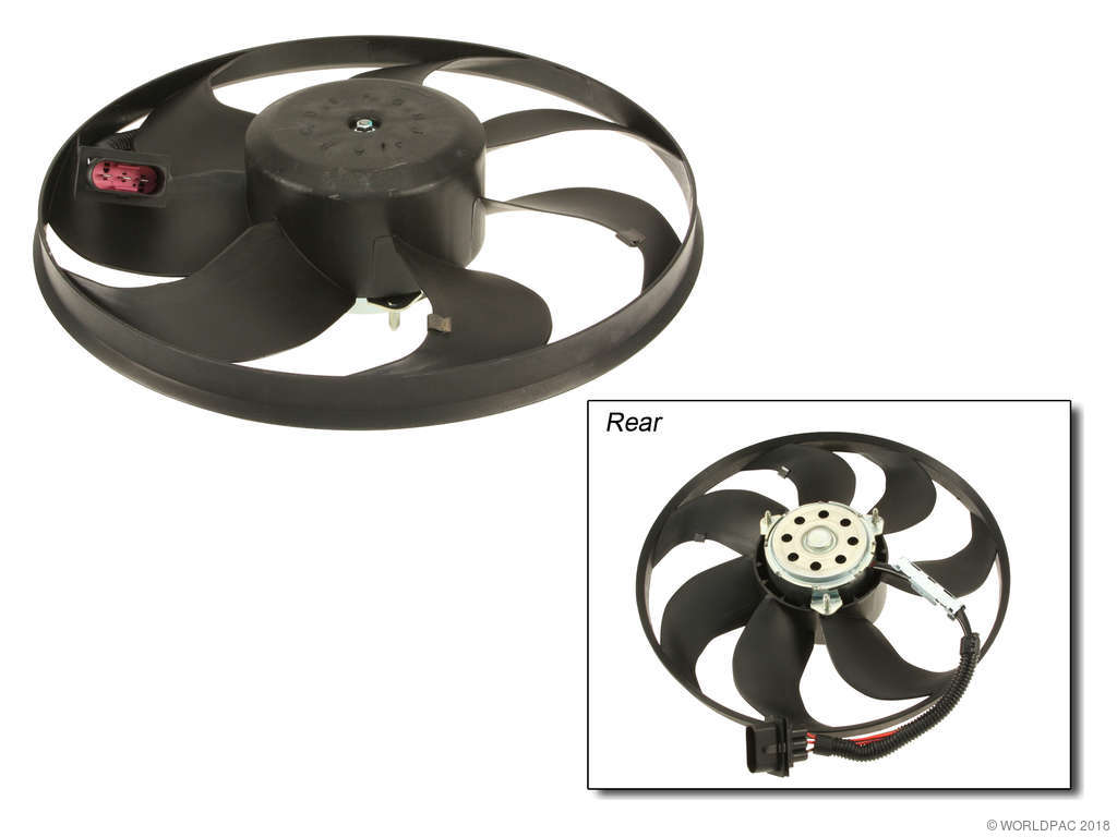 2002-2005 Volkswagen Jetta Engine Cooling Fan Assembly - Left (Vemo)