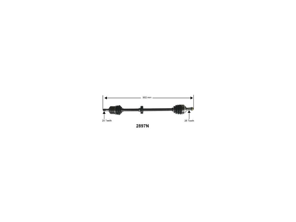 1993-1997 Honda Civic del Sol CV Axle Assembly - Left (Autopart International)