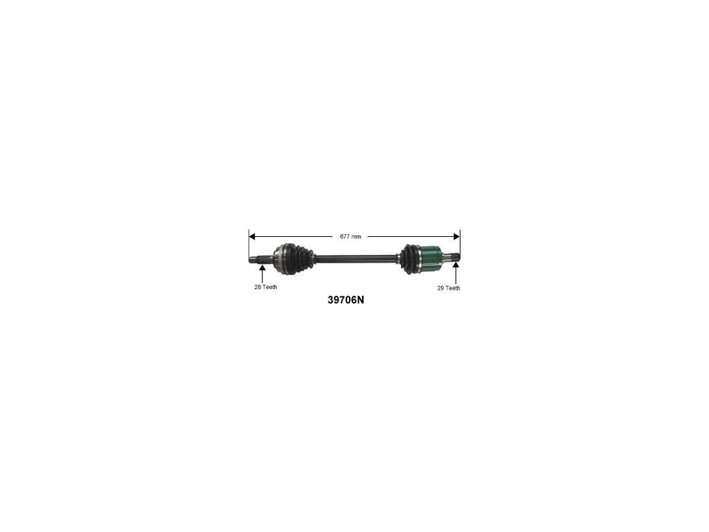 2001-2003 Acura CL CV Axle Assembly - Left (Autopart International)