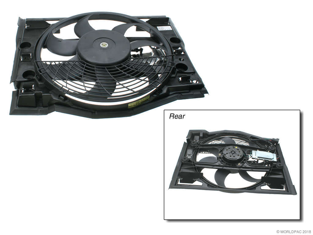 1999-2000 BMW 328i Engine Cooling Fan Assembly (Vemo)