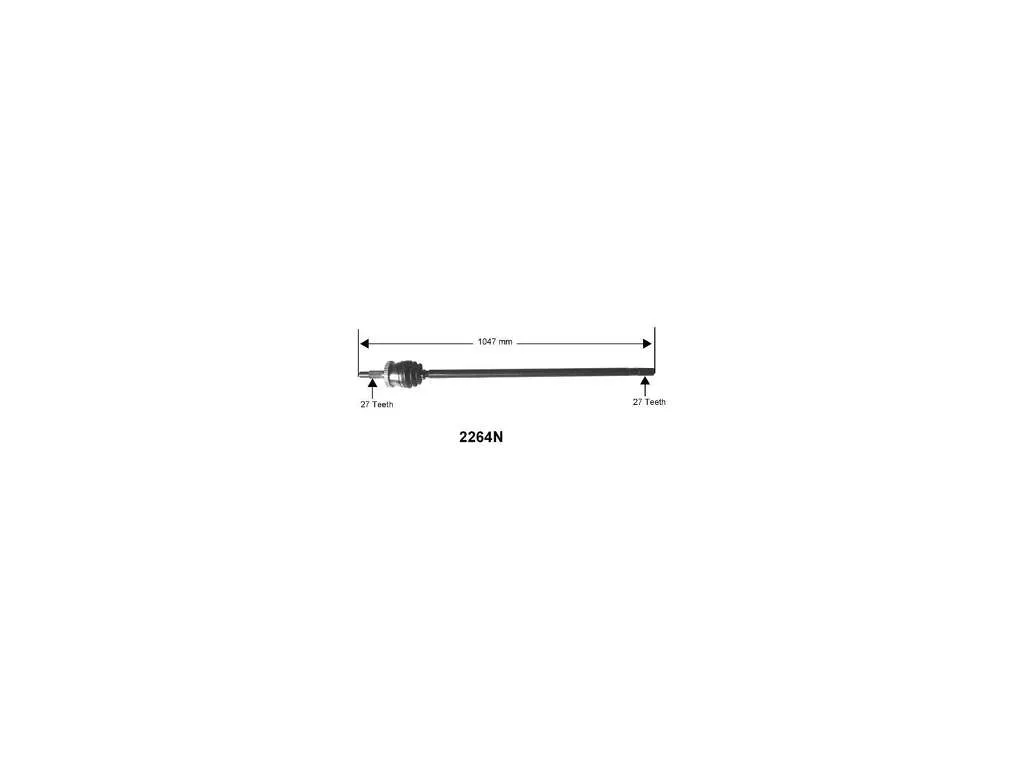1999-2004 Jeep Grand Cherokee CV Axle Assembly - Front Right (Autopart International)