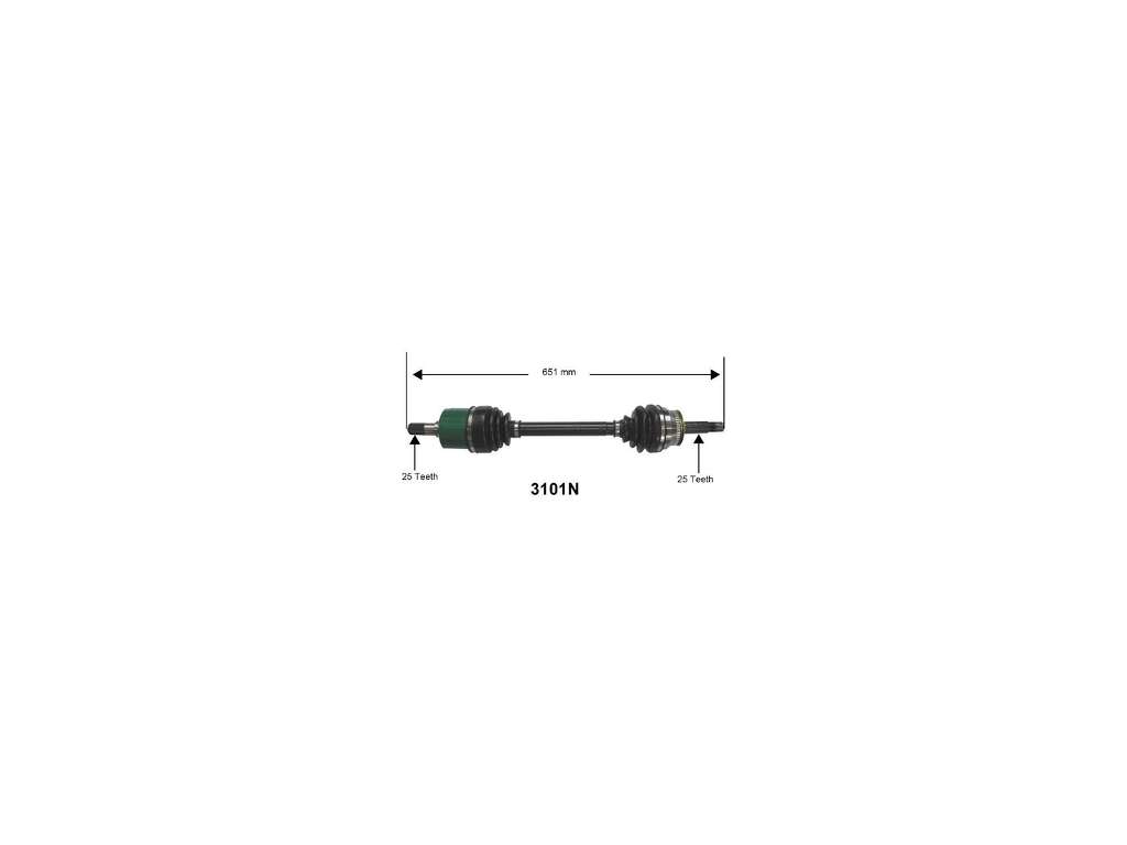 2004-2009 Kia Spectra CV Axle Assembly - Front Left (Autopart International)
