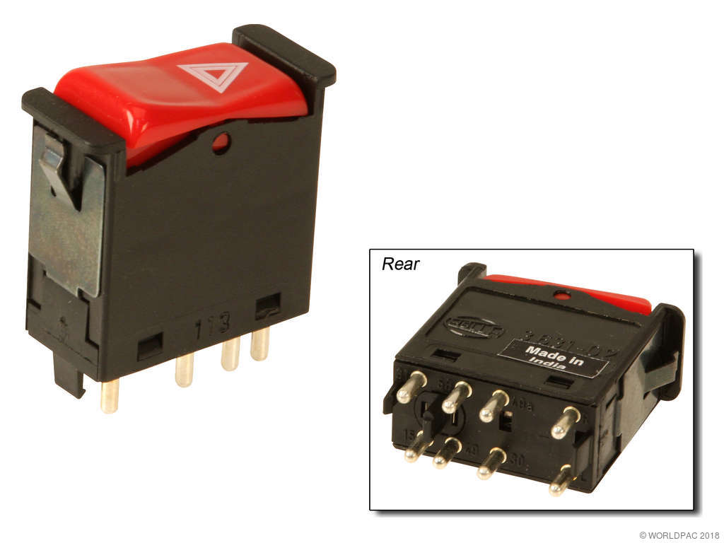 1984-1989 Mercedes-Benz 190E Hazard Warning Switch (Hella)