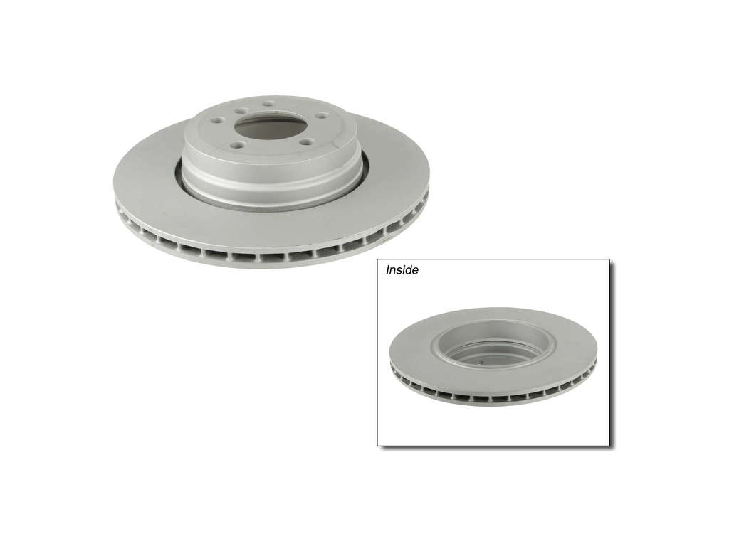 2006-2008 BMW 750i Disc Brake Rotor - Rear (Zimmermann Coated)