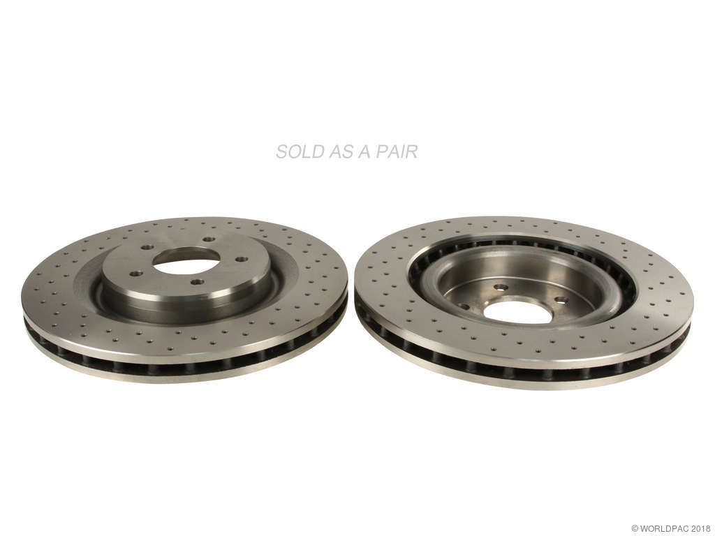1998-2003 Jaguar XJR Disc Brake Rotor Set - Front (Eurospare)