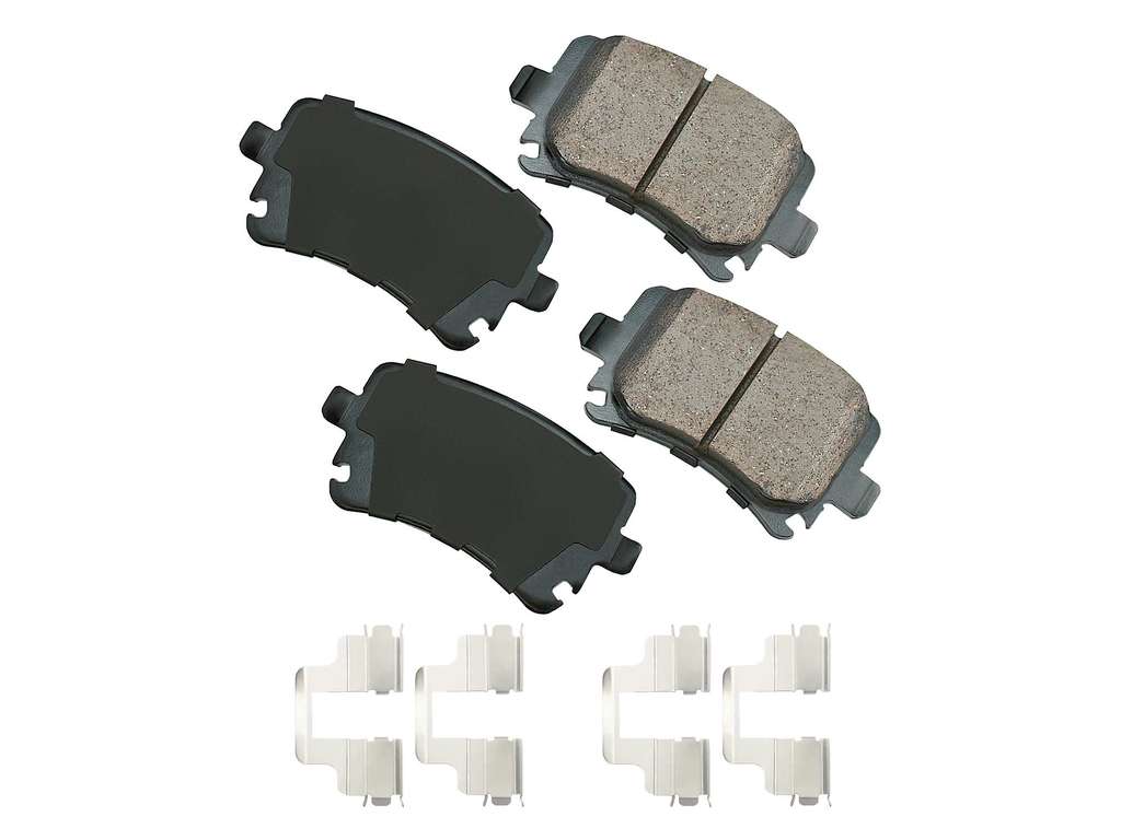 2010-2011 Audi A6 Disc Brake Pad Set - Rear (Akebono)