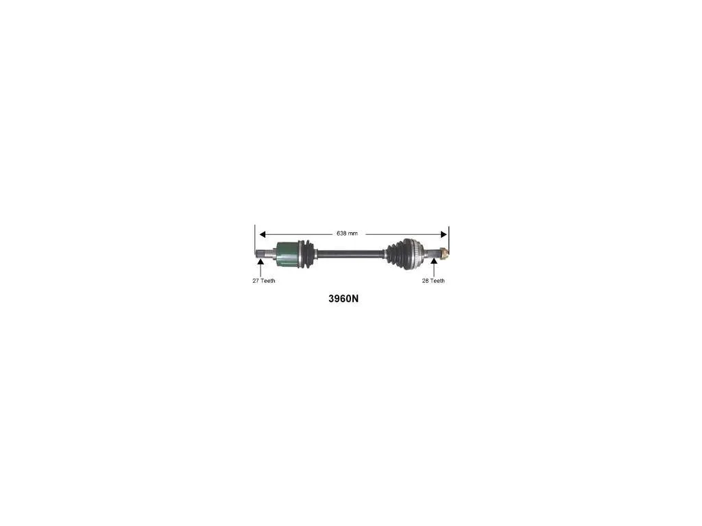 1997-2001 Honda CR-V CV Axle Assembly - Front Right (Autopart International)