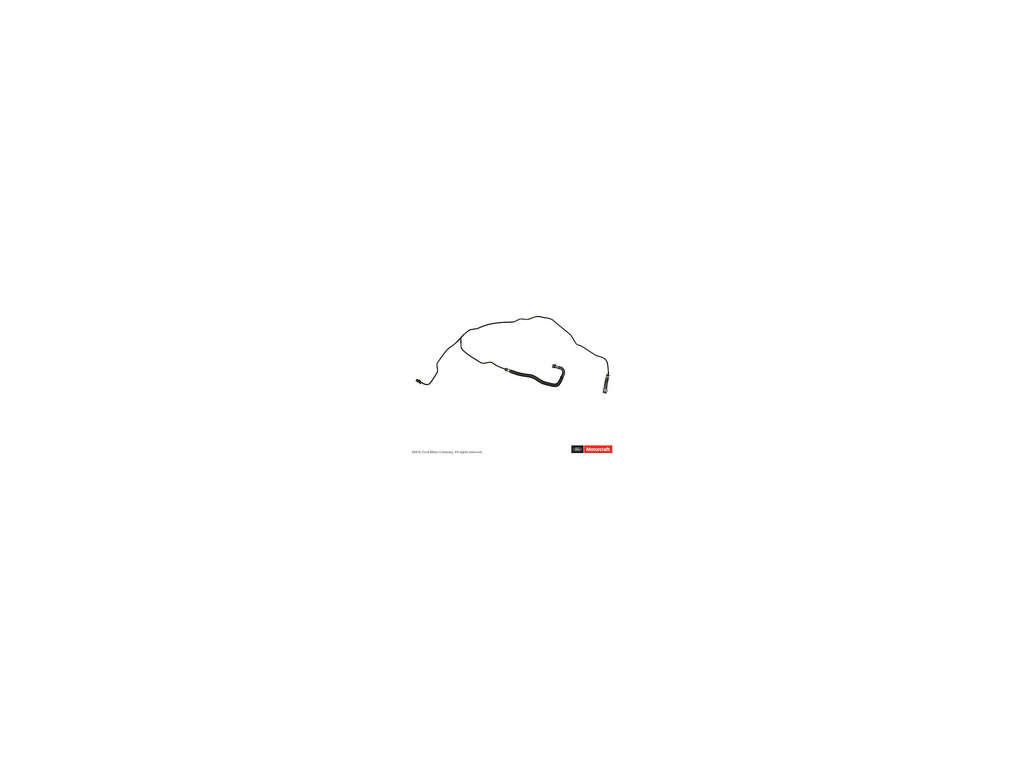 2016 Ford Escape Engine Coolant Reservoir Hose - Upper (Motorcraft)