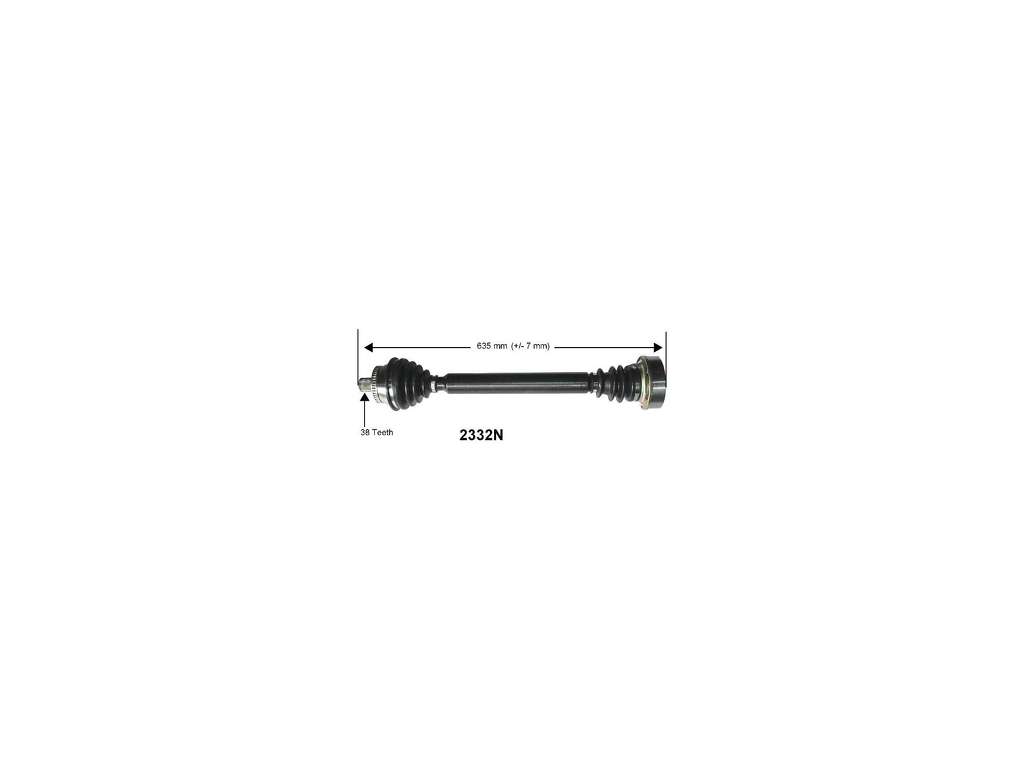2001 Audi A4 CV Axle Assembly - Front Right (Autopart International)