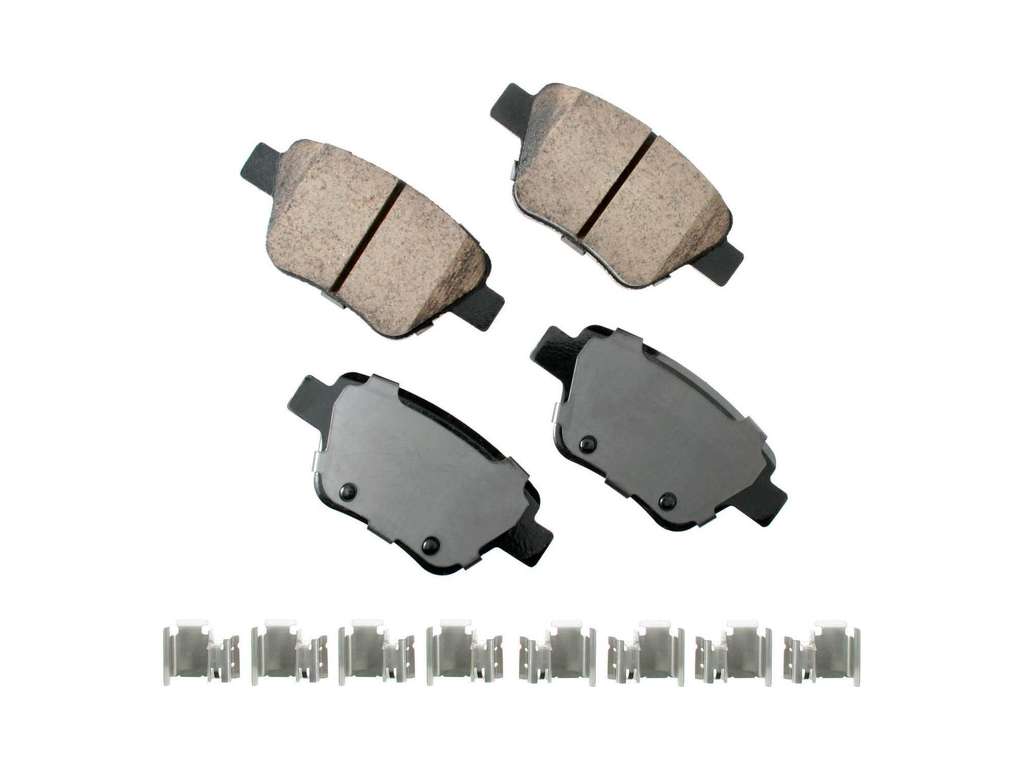 2009-2013 Audi A3 Disc Brake Pad Set - Rear (Akebono)