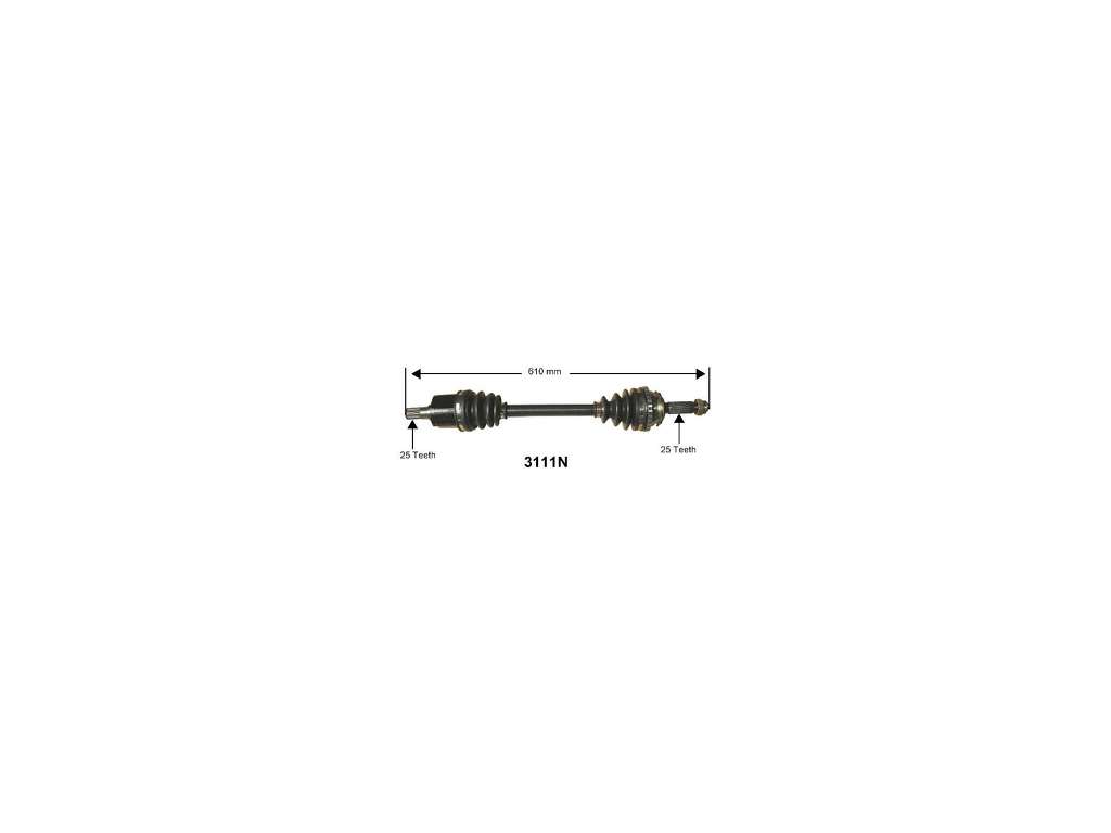1995-1999 Hyundai Accent CV Axle Assembly - Front Left (Autopart International)