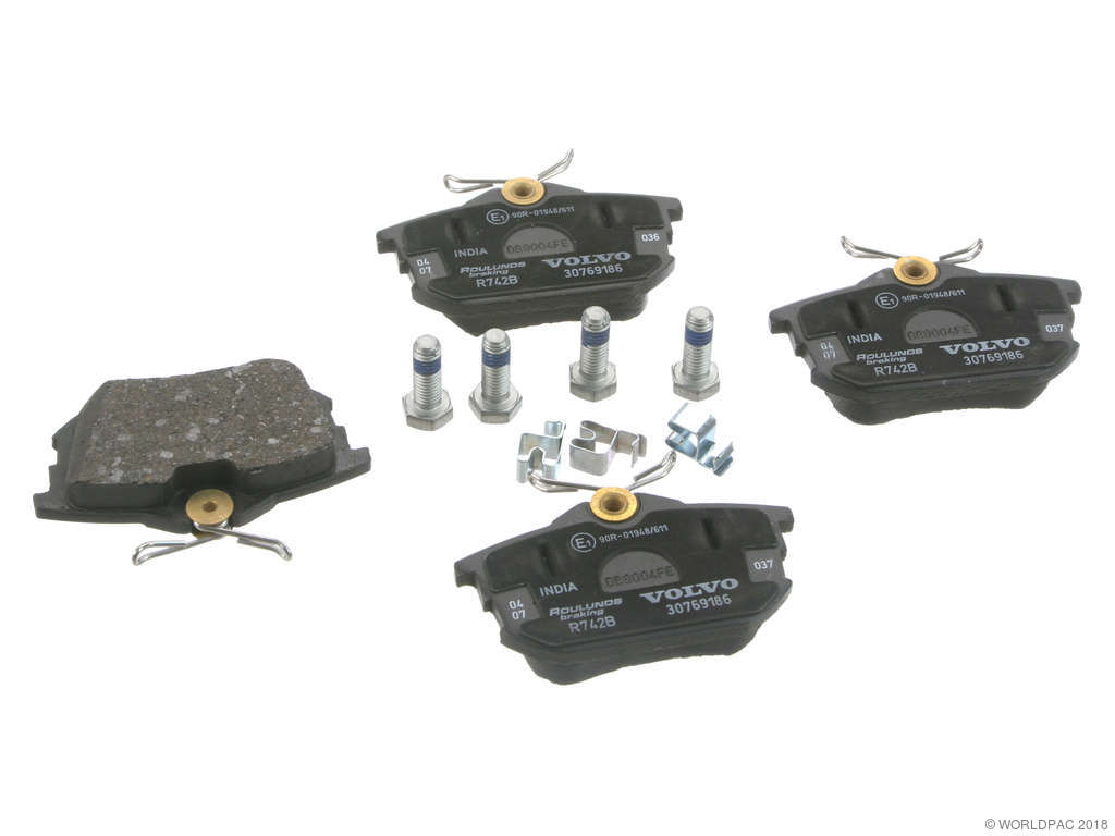2000-2004 Volvo S40 Disc Brake Pad Set - Rear (Genuine)