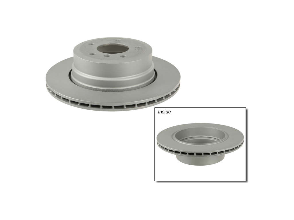 2009-2010 BMW 528i xDrive Disc Brake Rotor - Rear (Zimmermann Coated)