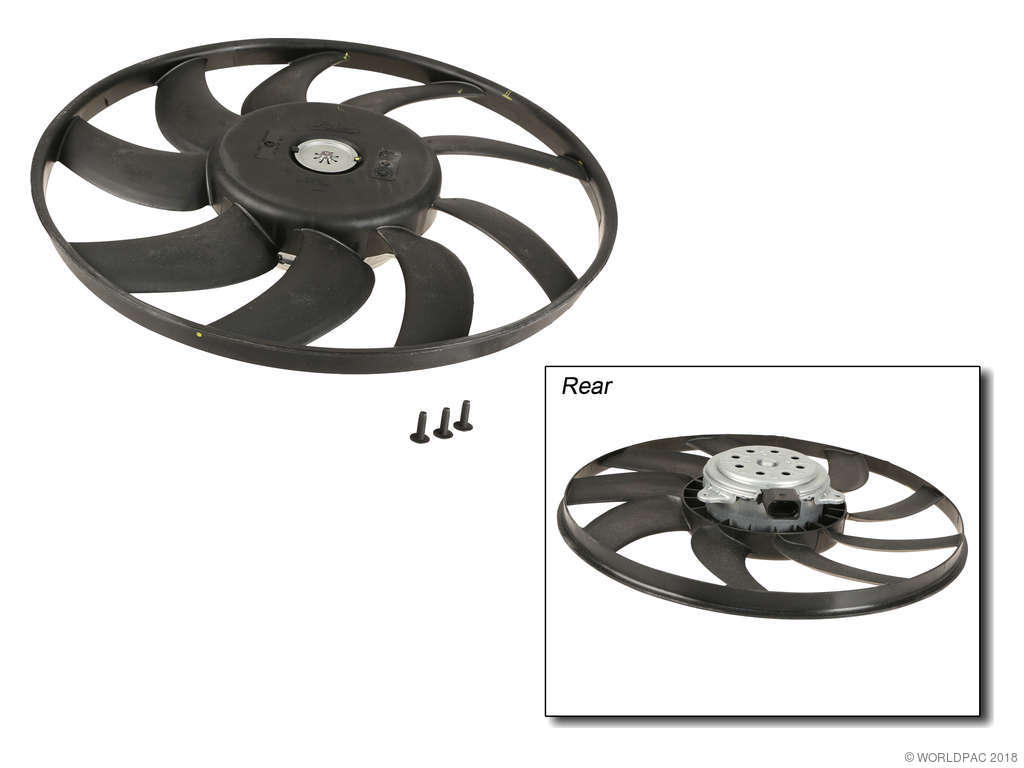 2009-2011 Audi A6 Quattro Engine Cooling Fan Assembly (Valeo)