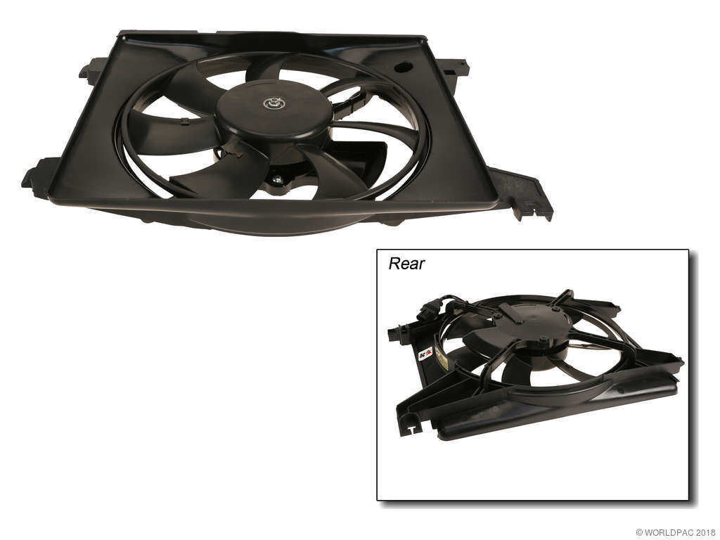 2003-2008 Hyundai Tiburon A/C Condenser Fan Assembly (Nissens)