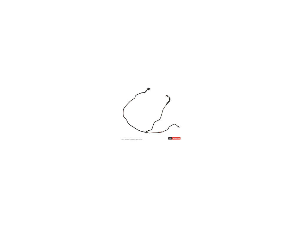2013-2016 Ford Escape Engine Coolant Reservoir Hose - Upper (Motorcraft)