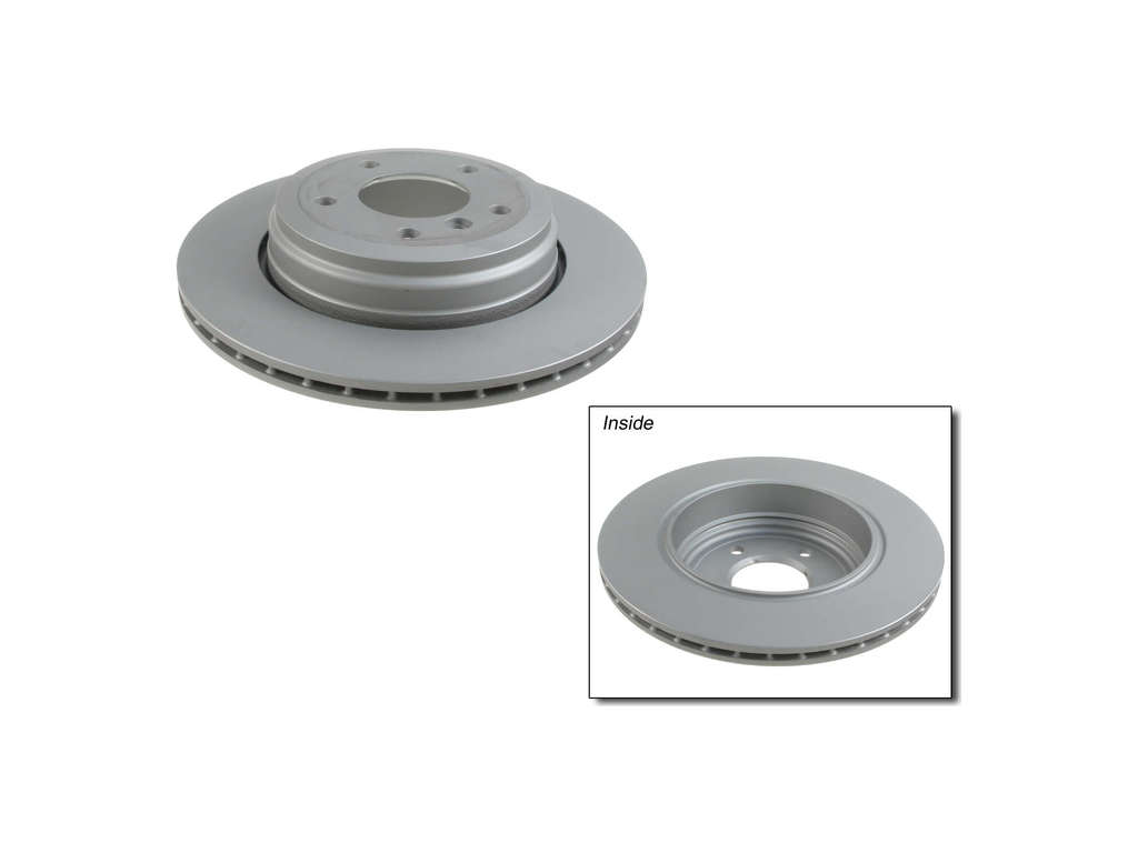 2008-2010 BMW 528i Disc Brake Rotor - Rear (Zimmermann Coated)