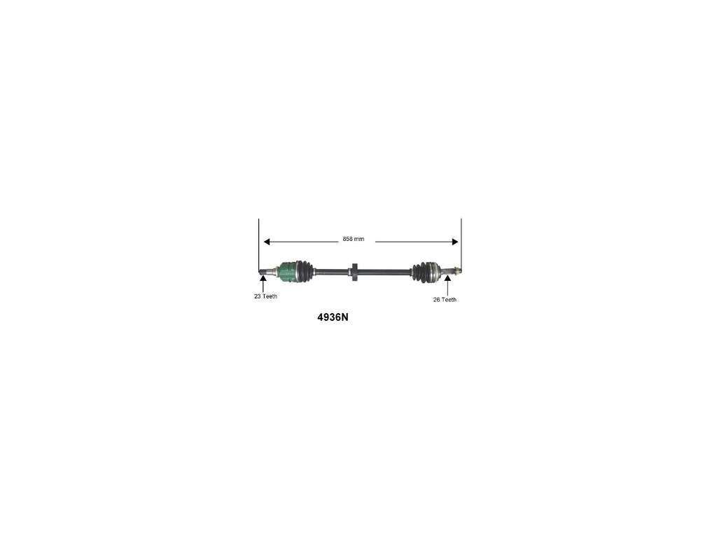 1992-1999 Toyota Paseo CV Axle Assembly - Front Right or Right (Autopart International)