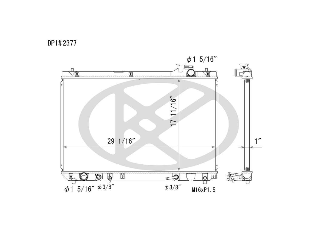 2001-2003 Toyota Highlander Radiator (Autopart International)