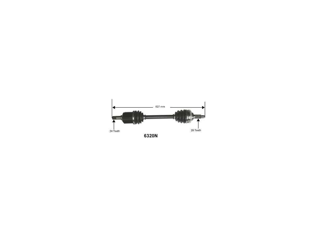 2000-2001 Kia Sephia CV Axle Assembly - Front Left (Autopart International)