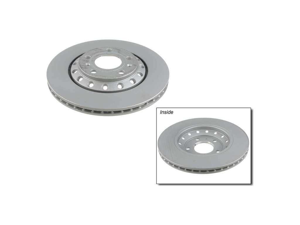 2004-2010 Audi A8 Quattro Disc Brake Rotor - Rear (Zimmermann Coated)
