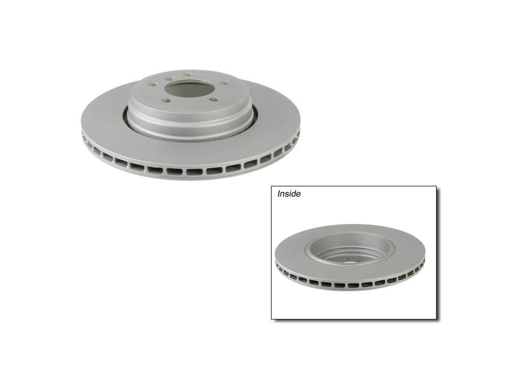 2004-2005 BMW 760i Disc Brake Rotor - Rear (Zimmermann Coated)