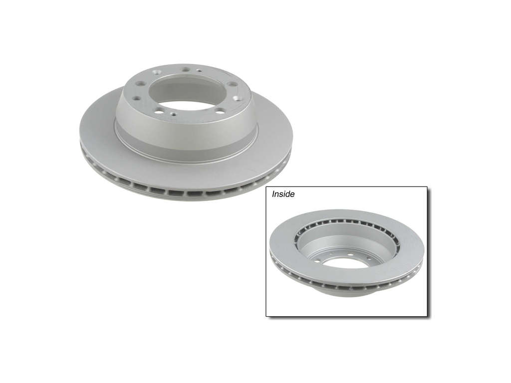 1977-1988 Porsche 924 Disc Brake Rotor - Rear (Zimmermann Coated)