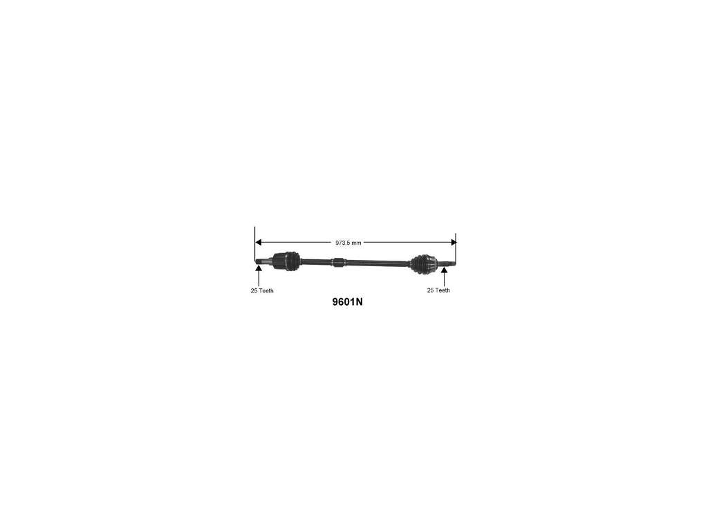 1995-1998 Eagle Talon CV Axle Assembly - Front Right (Autopart International)