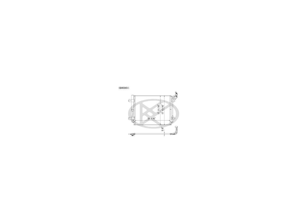 2009-2017 Volkswagen Tiguan A/C Condenser (Koyo Cooling)