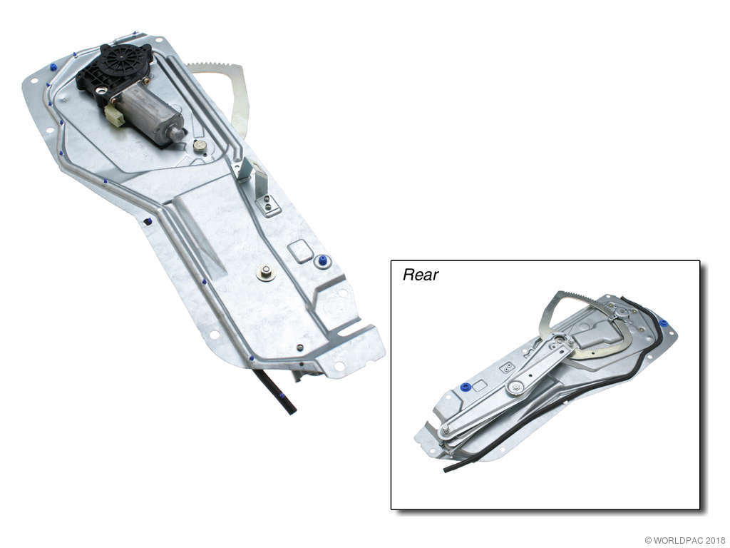 1998-2000 Volvo V70 Power Window Motor and Regulator Assembly - Rear Right (Genuine)