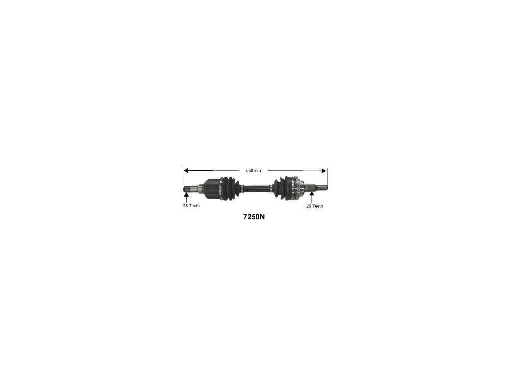 2003-2005 Dodge Neon CV Axle Assembly - Left (Autopart International)