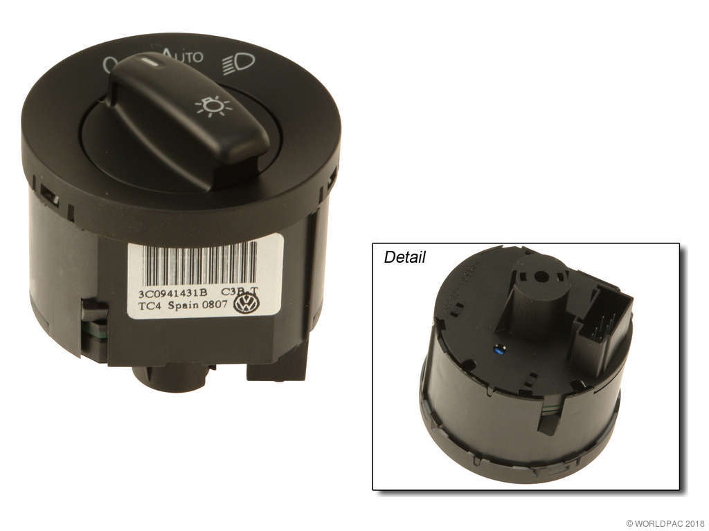 2005-2009 Volkswagen Jetta Headlight Switch (Genuine)
