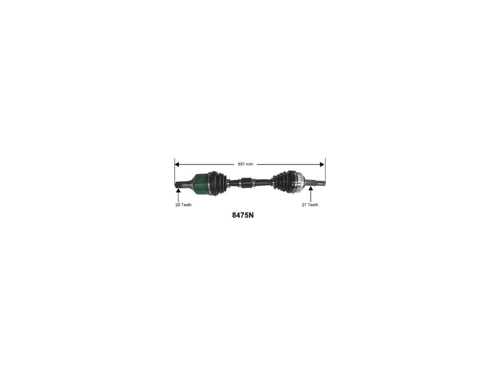 2002-2006 Nissan Altima CV Axle Assembly - Front Left (Autopart International)