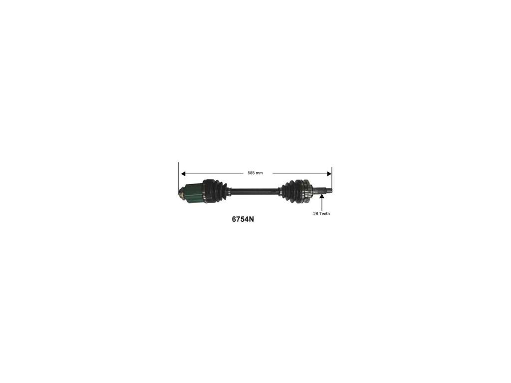 1992-1994 Toyota Paseo CV Axle Assembly - Right (Autopart International)